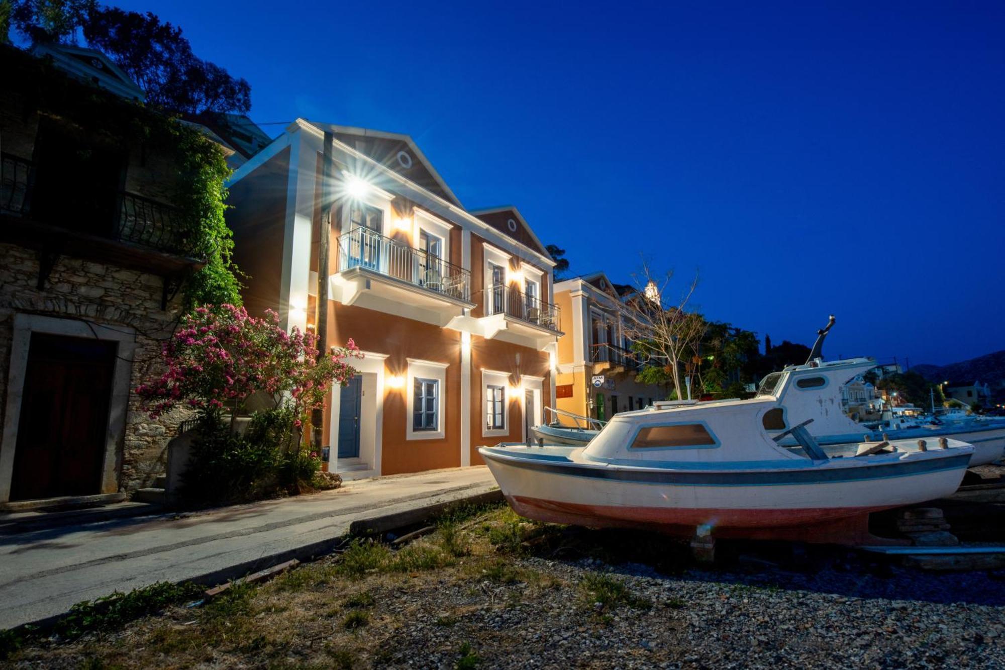 Porto Harani Seaside Apartments Symi Bagian luar foto